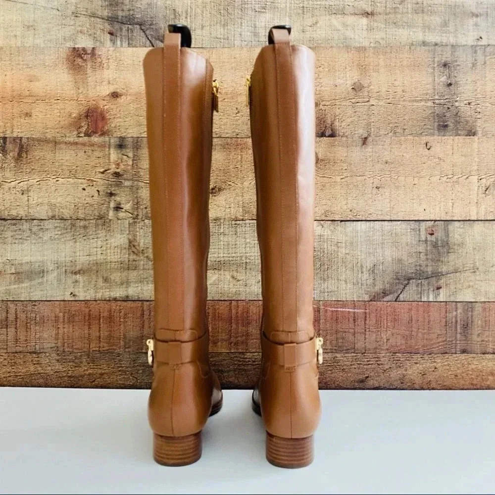 Micheal Kors Hamilton Padlock Knee Length Boots - Picture 4 of 7